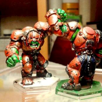 Dreadball orc guards by Dr. Nik