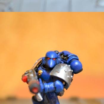 space marine tactical squad trooper with meltagun. by New Рыжик