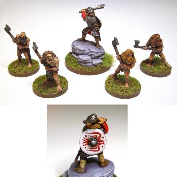 Foundry Berserkers and Gripping Beast Warlord for SAGA by Noggin