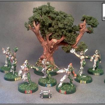 Gisereaux Glade-Guardians Blood Bowl Wood Elves by Lou Rollins