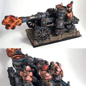 Chaos Dwarf Magma Cannon by Toadpainter