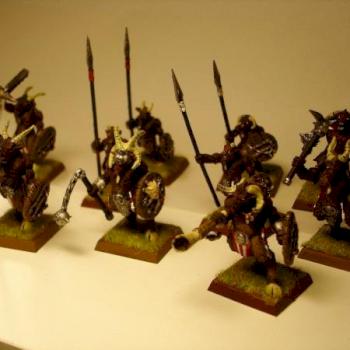 Another view of my beastmen by Reab