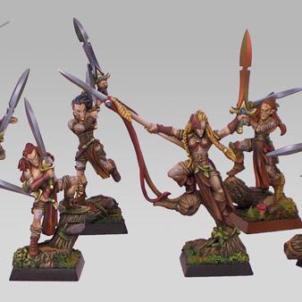 Wood Elf Wardancers Regiment by Goramitrio