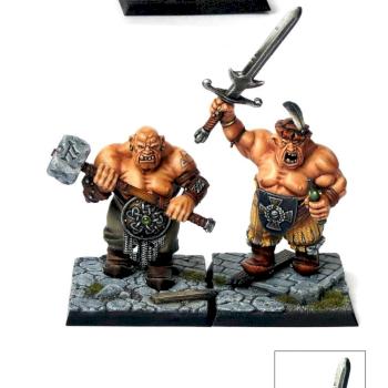 Mordheim ogre coverted for Empire Mercenaries gang by nickname