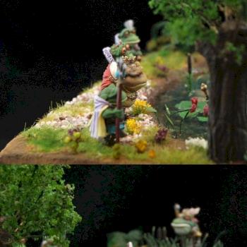 Dark Sword Frogs diorama close-ups by SzymonR