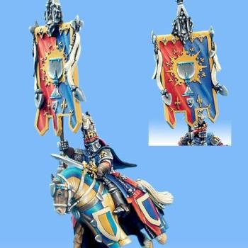 Bretonnian Battle Standard Bearer by Dzony