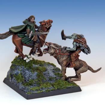 Aragorn VS Warg Rider by Margo