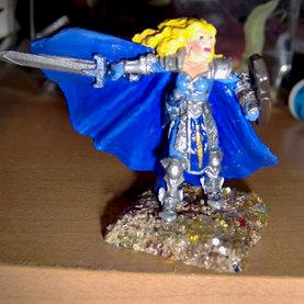 Platinum Knight -1st Mini I ever painted by LadyPiccolo