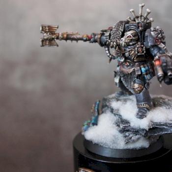 Space Wolf Chaplain Terminator by NOMAD77