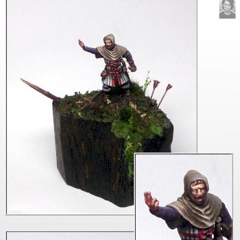 British Longbow man - Salute 2015 miniature by SkelettetS