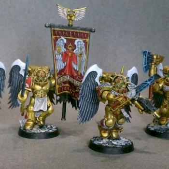 Blood Angels Sanguinary Guard by hakoMike