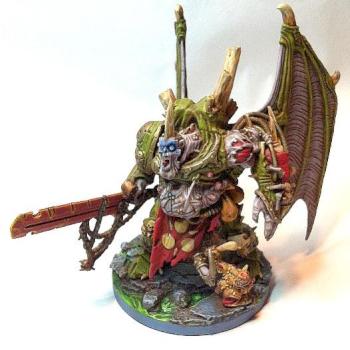 Daemon Prince of Nurgle on a slime base by pitynoman