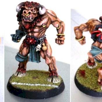 Blood Bowl Minotaur by 4FPM