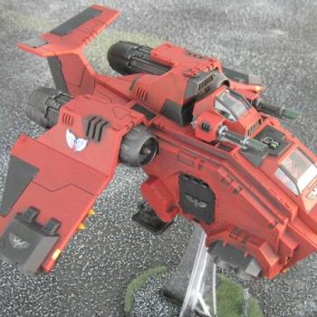 Blood Angels Storm Raven by dirkspair