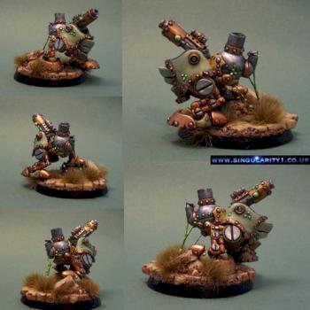 Pestillent Grundback Gunner, Mercenary Rhulic Light Warjack by singularity