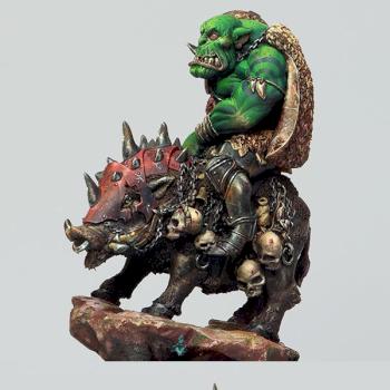 Orc on boar by sergiocalvo