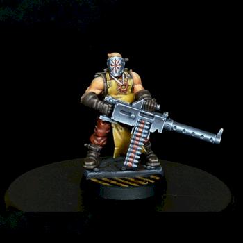 Chaos Cultist with heavy stubber by kameleon