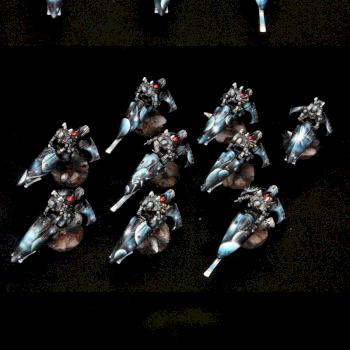 Eldar guardians on jetbikes by HopeRiver