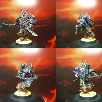 Black Legion Chaos Space Marines Aspiring Champion Multi-View by Blackmane