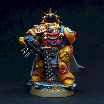 Space Marine Web Exclusive Captain pro painted Imperial Fists Chapter by gimiak