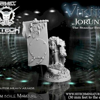 Jorund - The Standar Bearer by hitechminiatures