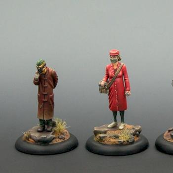 Malifaux: Smedley's Asylum (Dr. Grimwell, Nurse Heartsbane, Orderly) by Malekyth