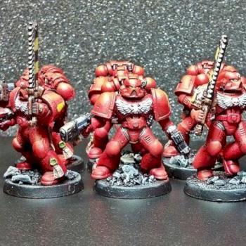 Blood Angel Space Marines by Volatyle