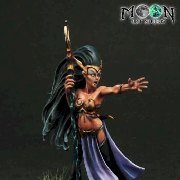 Dark Elf Sorceress by Bizon