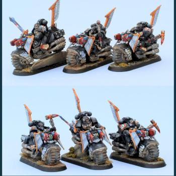 Dark Angels 3 Ravenwing Black Knights Squad by lono