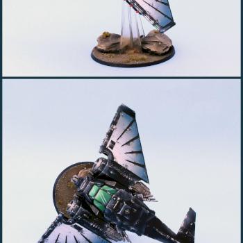 Dark Angels Ravenwing Nephilim Jetfighter number 2 by lono