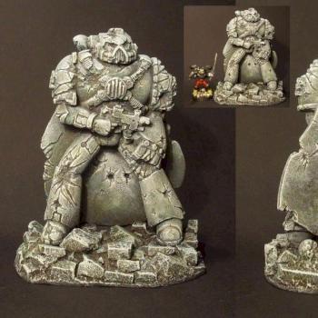 WH 40K Space Marine Statue by Toffgd