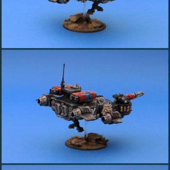 Dark Angels Ravenwing Land Speeder Vengeance by lono