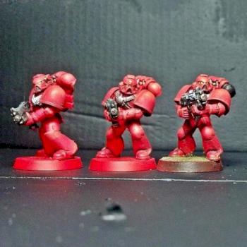 WIP = Blood Angel Space Marines by Volatyle