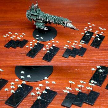 Imperial Emperor Class Battleship with Imperial Attack Crafts by sparrowhawk2k