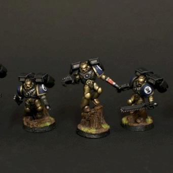 2000 point Space Marine Army by Stiff Neck Studio