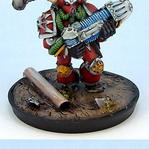 Chaos Marine with Assault Weapon by Rigged4Mini