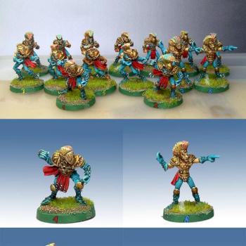 Blood Bowl Elf Team by Ghostpainter