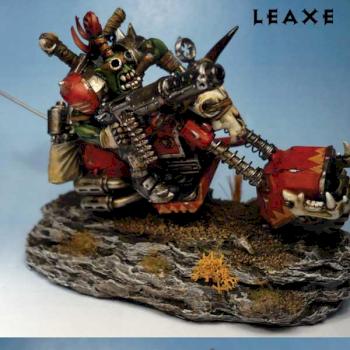 Ork biker + kustom paint job by leaxe