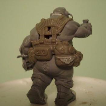 ogryns ogryn conversion Ogre Bull buut by hobbesthered