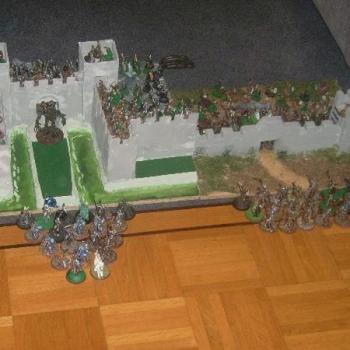 Wall with Elfes, Gondor n Co by SirBedever