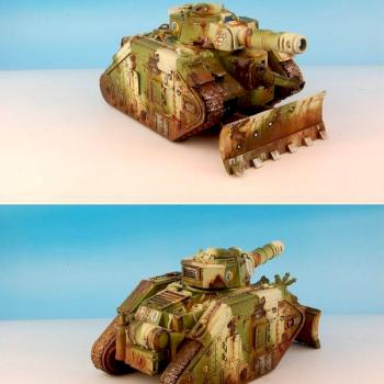 Imperial Guard Leman Russ Battletank by demi morgana