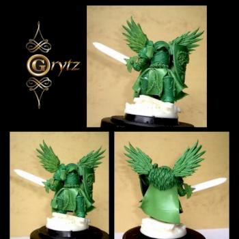 28mm scale S-F Warrior with Wings by GRYTZminis