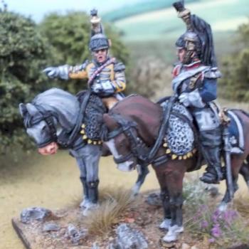 8th Cuirassier Command in 28mm by Whitbydave