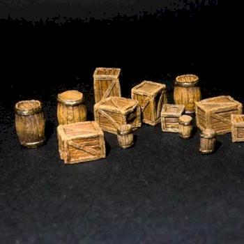 Wooden Barrels set by MisterSwarm