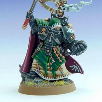 Dark Angels Interrogator Chaplain by SuperblyPaintedMiniatures