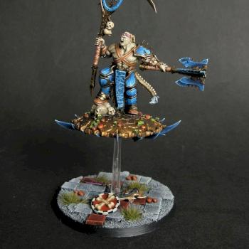 Chaos Sorcerer on Tzeentch Disc by siny lemur