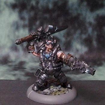 Drake Mc Bain Warmachine Mercenary Warcaster by chaos spawn