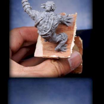 The Beast of Bakerloo (sculpture for Infamy minis) by Graphigaut