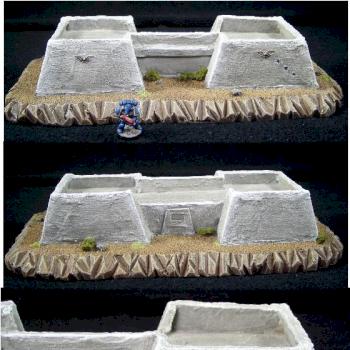 Bunker Terrain for 40K or other games by CaptNarcissisto