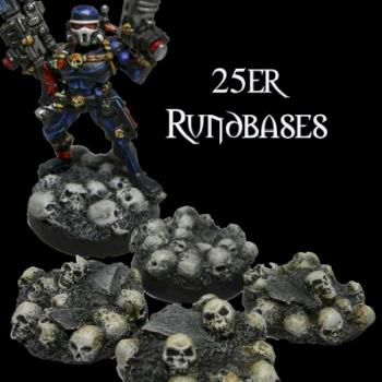 25mm Round skull bases by Beowahr